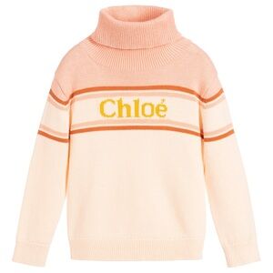 CHLOE sweater / cotton jumper with Chloé collar size S